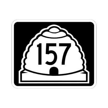 Utah 157 (Utah) (Road Sign) STICKER Vinyl Kiss-Cut Decal 6 Inch White - The Sticker Space