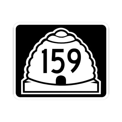 Utah 159 (Utah) (Road Sign) STICKER Vinyl Kiss-Cut Decal 3 Inch White - The Sticker Space