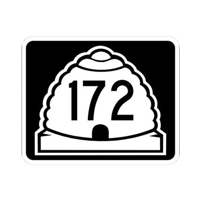 Utah 172 (Utah) (Road Sign) STICKER Vinyl Kiss-Cut Decal 3 Inch White - The Sticker Space