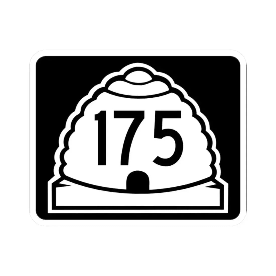 Utah 175 (Utah) (Road Sign) STICKER Vinyl Kiss-Cut Decal 2 Inch White - The Sticker Space