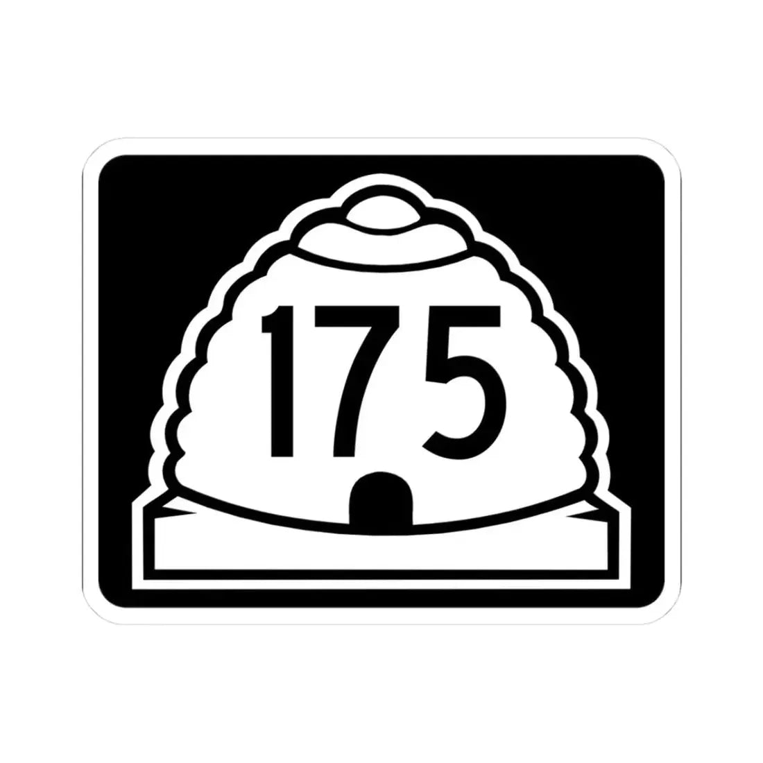 Utah 175 (Utah) (Road Sign) STICKER Vinyl Kiss-Cut Decal 3 Inch White - The Sticker Space