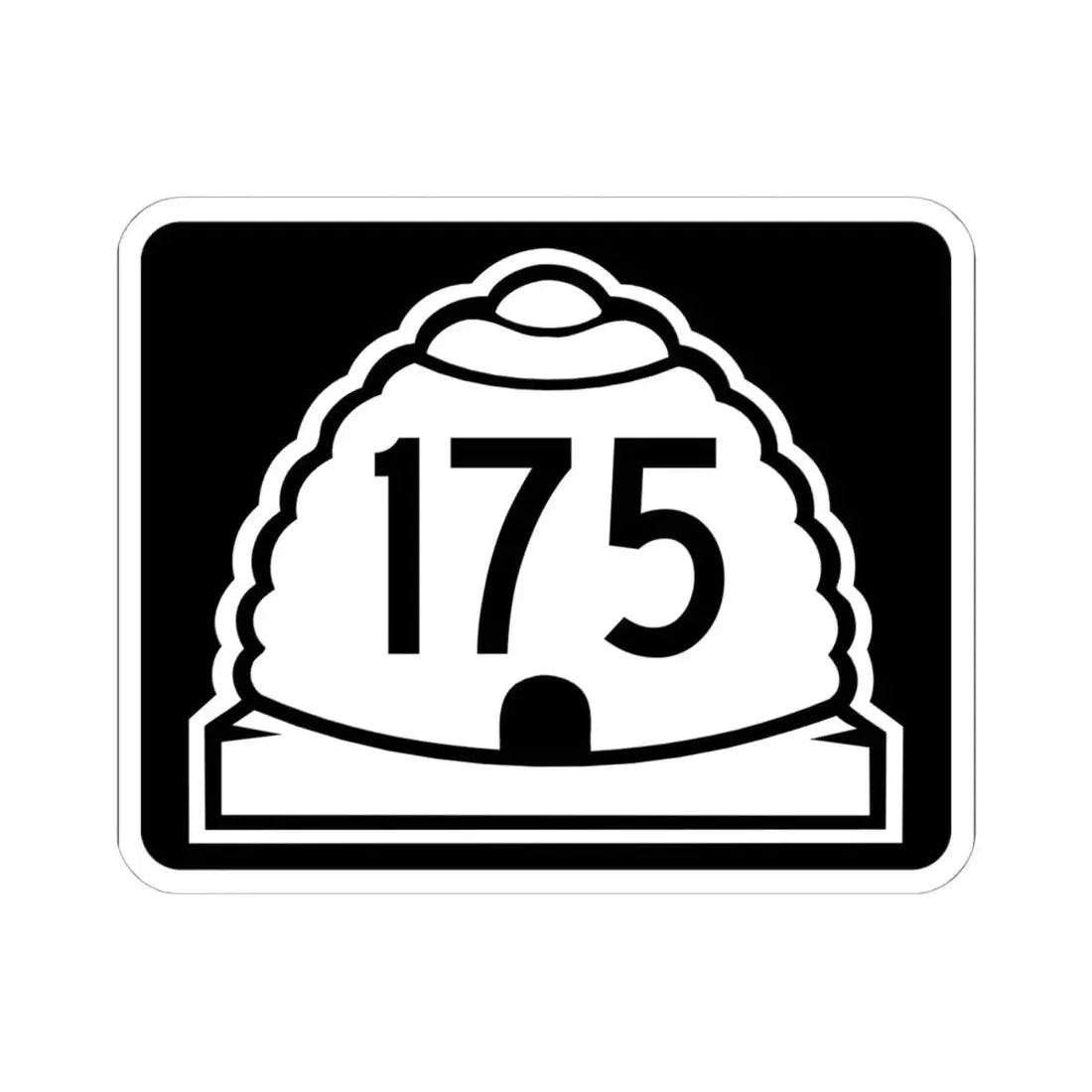 Utah 175 (Utah) (Road Sign) STICKER Vinyl Kiss-Cut Decal 6 Inch White - The Sticker Space