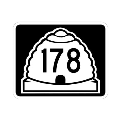 Utah 178 (Utah) (Road Sign) STICKER Vinyl Kiss-Cut Decal 6 Inch White - The Sticker Space