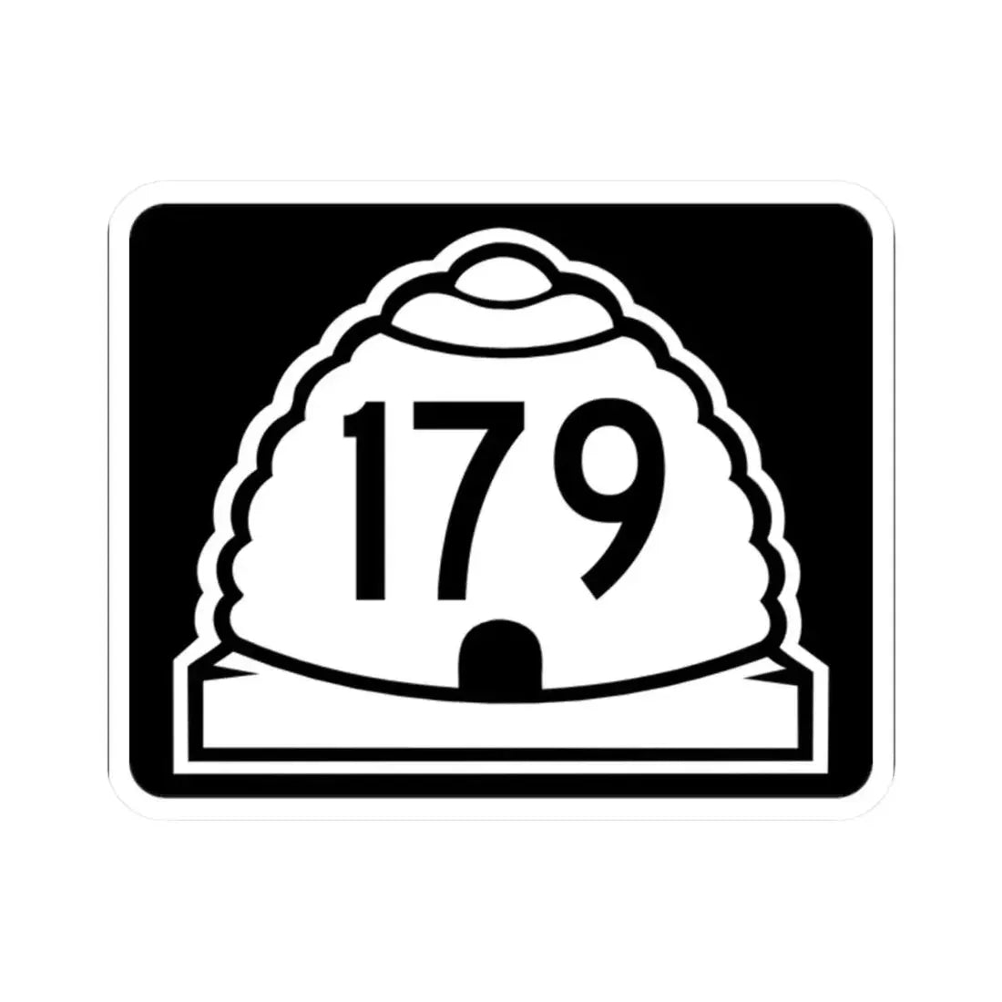 Utah 179 (Utah) (Road Sign) STICKER Vinyl Kiss-Cut Decal 2 Inch White - The Sticker Space