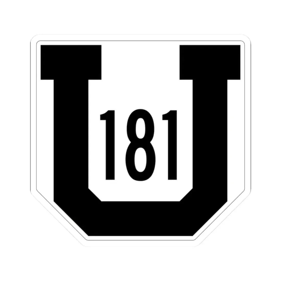Utah 181 1954 (Utah) (Road Sign) STICKER Vinyl Kiss-Cut Decal 2 Inch White - The Sticker Space