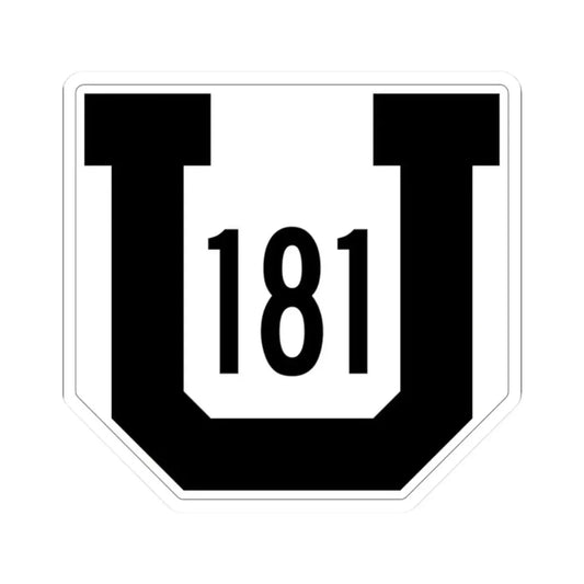 Utah 181 1954 (Utah) (Road Sign) STICKER Vinyl Kiss-Cut Decal 2 Inch White - The Sticker Space