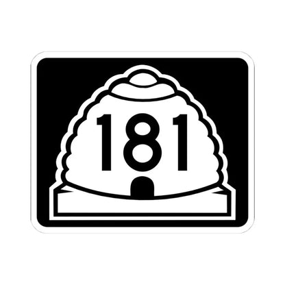 Utah 181 (Utah) (Road Sign) STICKER Vinyl Kiss-Cut Decal 4 Inch White - The Sticker Space