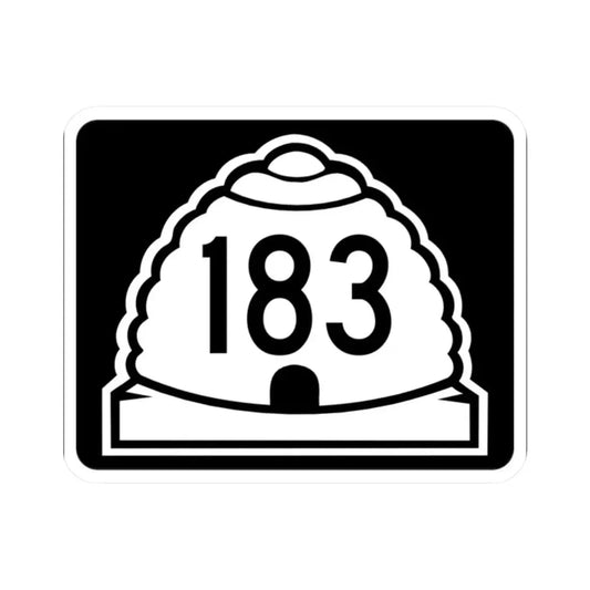 Utah 183 (Utah) (Road Sign) STICKER Vinyl Kiss-Cut Decal 2 Inch White - The Sticker Space