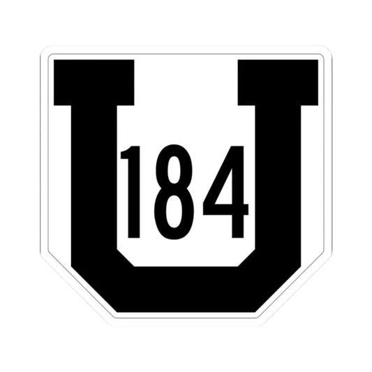 Utah 184 1954 (Utah) (Road Sign) STICKER Vinyl Kiss-Cut Decal 2 Inch White - The Sticker Space