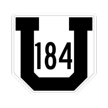 Utah 184 1954 (Utah) (Road Sign) STICKER Vinyl Kiss-Cut Decal 3 Inch White - The Sticker Space