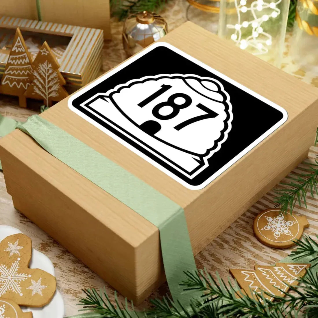 Utah 187 (Utah) (Road Sign) STICKER Vinyl Kiss-Cut Decal - The Sticker Space