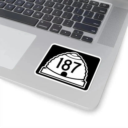 Utah 187 (Utah) (Road Sign) STICKER Vinyl Kiss-Cut Decal - The Sticker Space