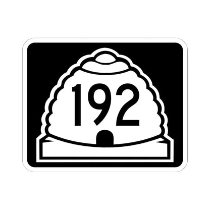 Utah 192 (Utah) (Road Sign) STICKER Vinyl Kiss-Cut Decal 6 Inch White - The Sticker Space