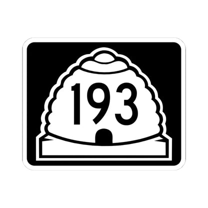 Utah 193 (Utah) (Road Sign) STICKER Vinyl Kiss-Cut Decal 4 Inch White - The Sticker Space
