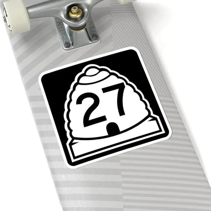 Utah 27 (Utah) (Road Sign) STICKER Vinyl Kiss-Cut Decal - The Sticker Space