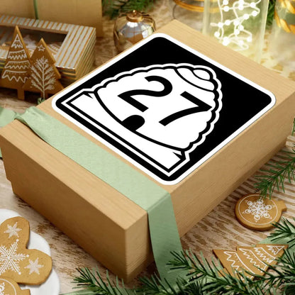 Utah 27 (Utah) (Road Sign) STICKER Vinyl Kiss-Cut Decal - The Sticker Space