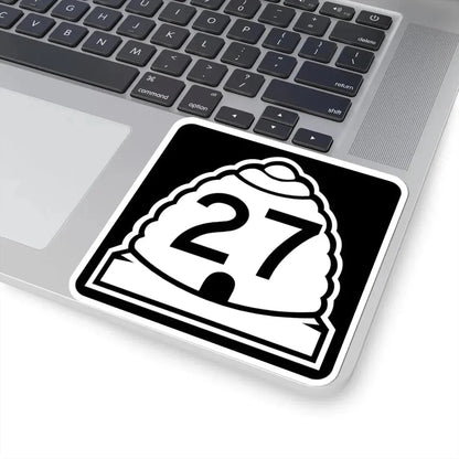 Utah 27 (Utah) (Road Sign) STICKER Vinyl Kiss-Cut Decal - The Sticker Space