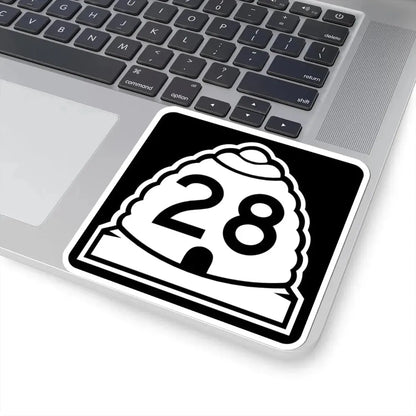 Utah 28 (Utah) (Road Sign) STICKER Vinyl Kiss-Cut Decal - The Sticker Space