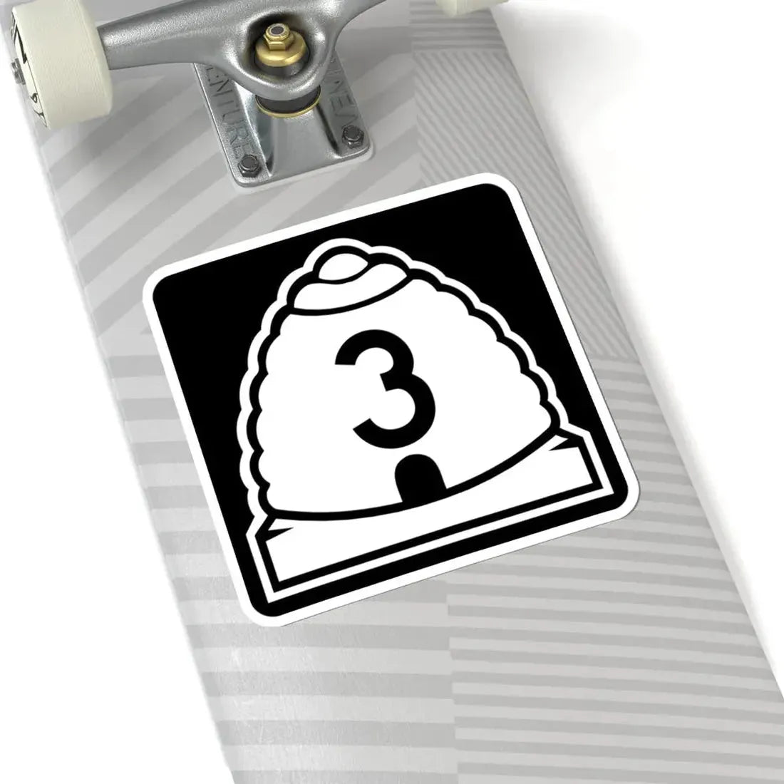 Utah 3 (Utah) (Road Sign) STICKER Vinyl Kiss-Cut Decal - The Sticker Space