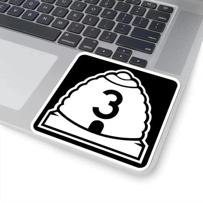Utah 3 (Utah) (Road Sign) STICKER Vinyl Kiss-Cut Decal - The Sticker Space