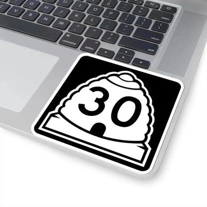 Utah 30 (Utah) (Road Sign) STICKER Vinyl Kiss-Cut Decal - The Sticker Space