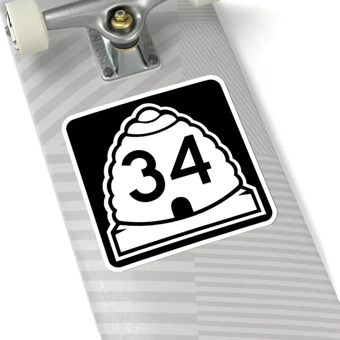Utah 34 (Utah) (Road Sign) STICKER Vinyl Kiss-Cut Decal - The Sticker Space