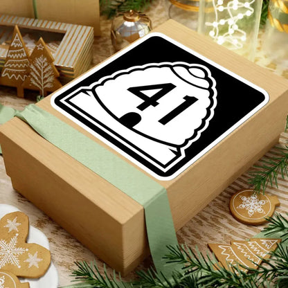 Utah 41 (Utah) (Road Sign) STICKER Vinyl Kiss-Cut Decal - The Sticker Space