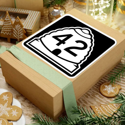 Utah 42 (Utah) (Road Sign) STICKER Vinyl Kiss-Cut Decal - The Sticker Space