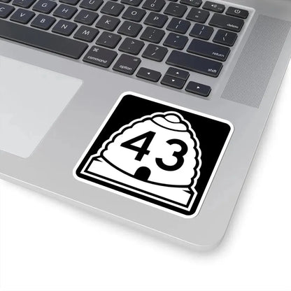 Utah 43 (Utah) (Road Sign) STICKER Vinyl Kiss-Cut Decal - The Sticker Space