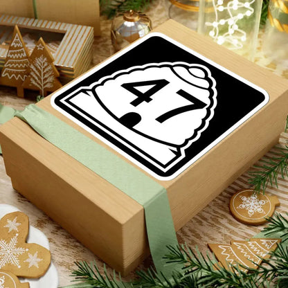 Utah 47 (Utah) (Road Sign) STICKER Vinyl Kiss-Cut Decal - The Sticker Space