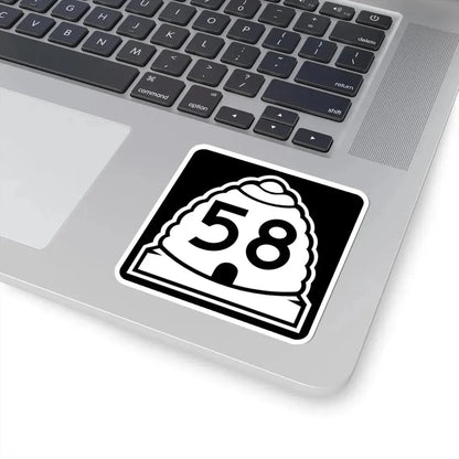 Utah 58 (Utah) (Road Sign) STICKER Vinyl Kiss-Cut Decal - The Sticker Space