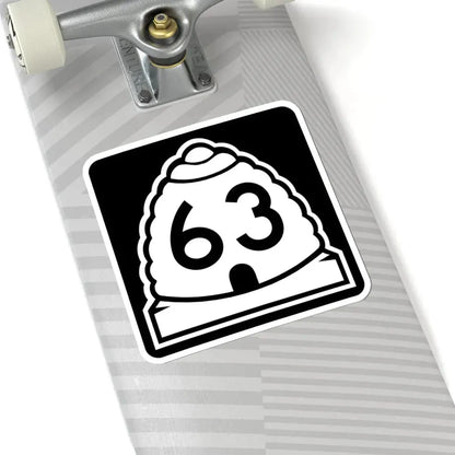 Utah 63 (Utah) (Road Sign) STICKER Vinyl Kiss-Cut Decal - The Sticker Space