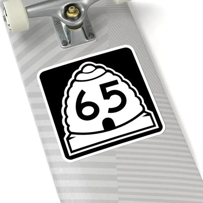 Utah 65 (Utah) (Road Sign) STICKER Vinyl Kiss-Cut Decal - The Sticker Space