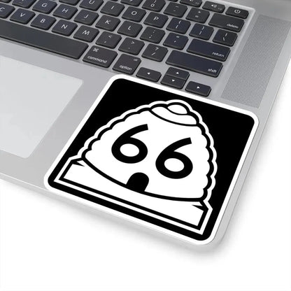 Utah 66 (Utah) (Road Sign) STICKER Vinyl Kiss-Cut Decal - The Sticker Space