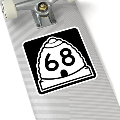 Utah 68 (Utah) (Road Sign) STICKER Vinyl Kiss-Cut Decal - The Sticker Space