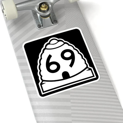Utah 69 (Utah) (Road Sign) STICKER Vinyl Kiss-Cut Decal - The Sticker Space