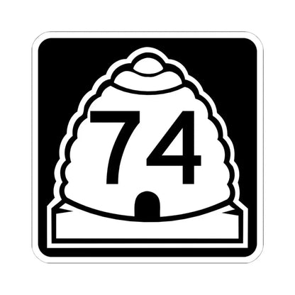 Utah 74 (Utah) (Road Sign) STICKER Vinyl Kiss-Cut Decal 6 Inch White - The Sticker Space