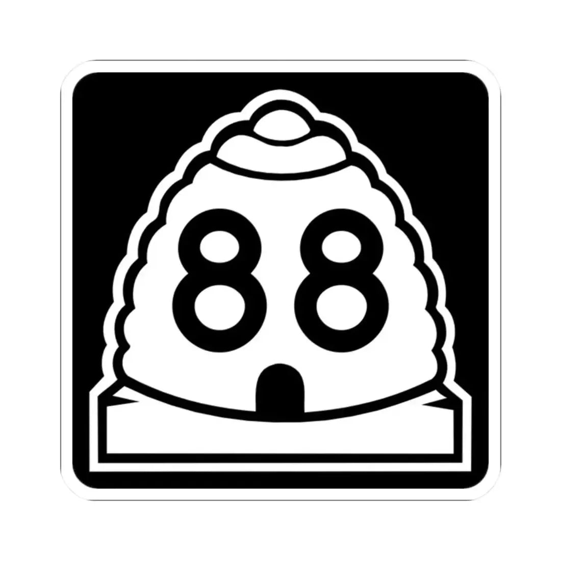 Utah 88 (Utah) (Road Sign) STICKER Vinyl Kiss-Cut Decal 2 Inch White - The Sticker Space
