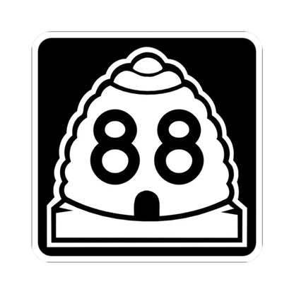 Utah 88 (Utah) (Road Sign) STICKER Vinyl Kiss-Cut Decal 2 Inch White - The Sticker Space