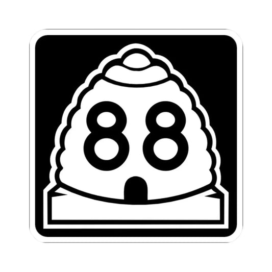 Utah 88 (Utah) (Road Sign) STICKER Vinyl Kiss-Cut Decal 2 Inch White - The Sticker Space