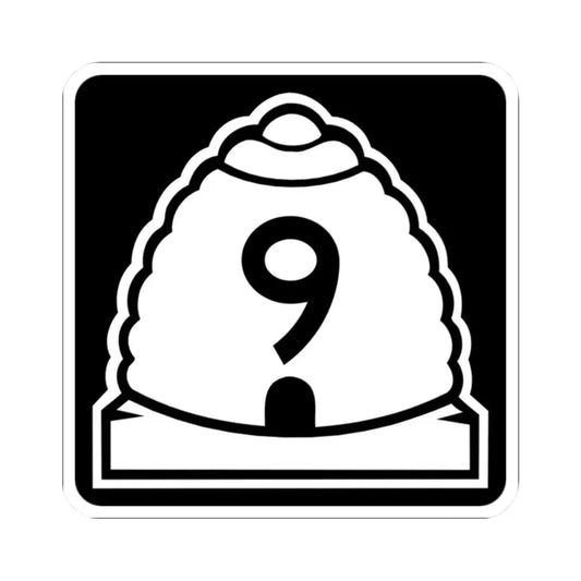 Utah 9 (Utah) (Road Sign) STICKER Vinyl Kiss-Cut Decal 2 Inch White - The Sticker Space