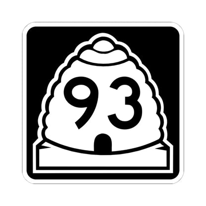 Utah 93 (Utah) (Road Sign) STICKER Vinyl Kiss-Cut Decal 6 Inch White - The Sticker Space
