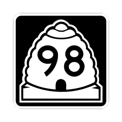 Utah 98 (Utah) (Road Sign) STICKER Vinyl Kiss-Cut Decal 3 Inch White - The Sticker Space