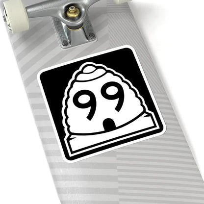 Utah 99 (Utah) (Road Sign) STICKER Vinyl Kiss-Cut Decal - The Sticker Space