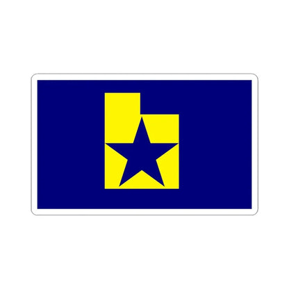 Utah Proposed Flag Design Number 14 (United States) STICKER Vinyl Kiss-Cut Decal 3 Inch White - The Sticker Space