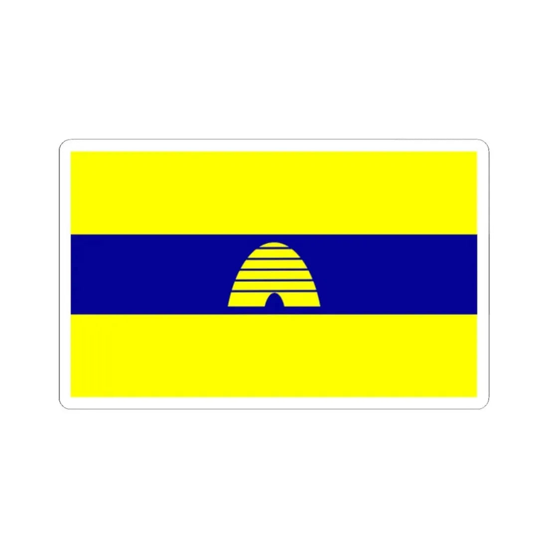 Utah Proposed Flag Design Number 15 (United States) STICKER Vinyl Kiss-Cut Decal 2 Inch White - The Sticker Space