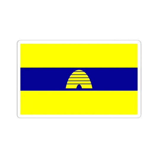 Utah Proposed Flag Design Number 15 (United States) STICKER Vinyl Kiss-Cut Decal 2 Inch White - The Sticker Space