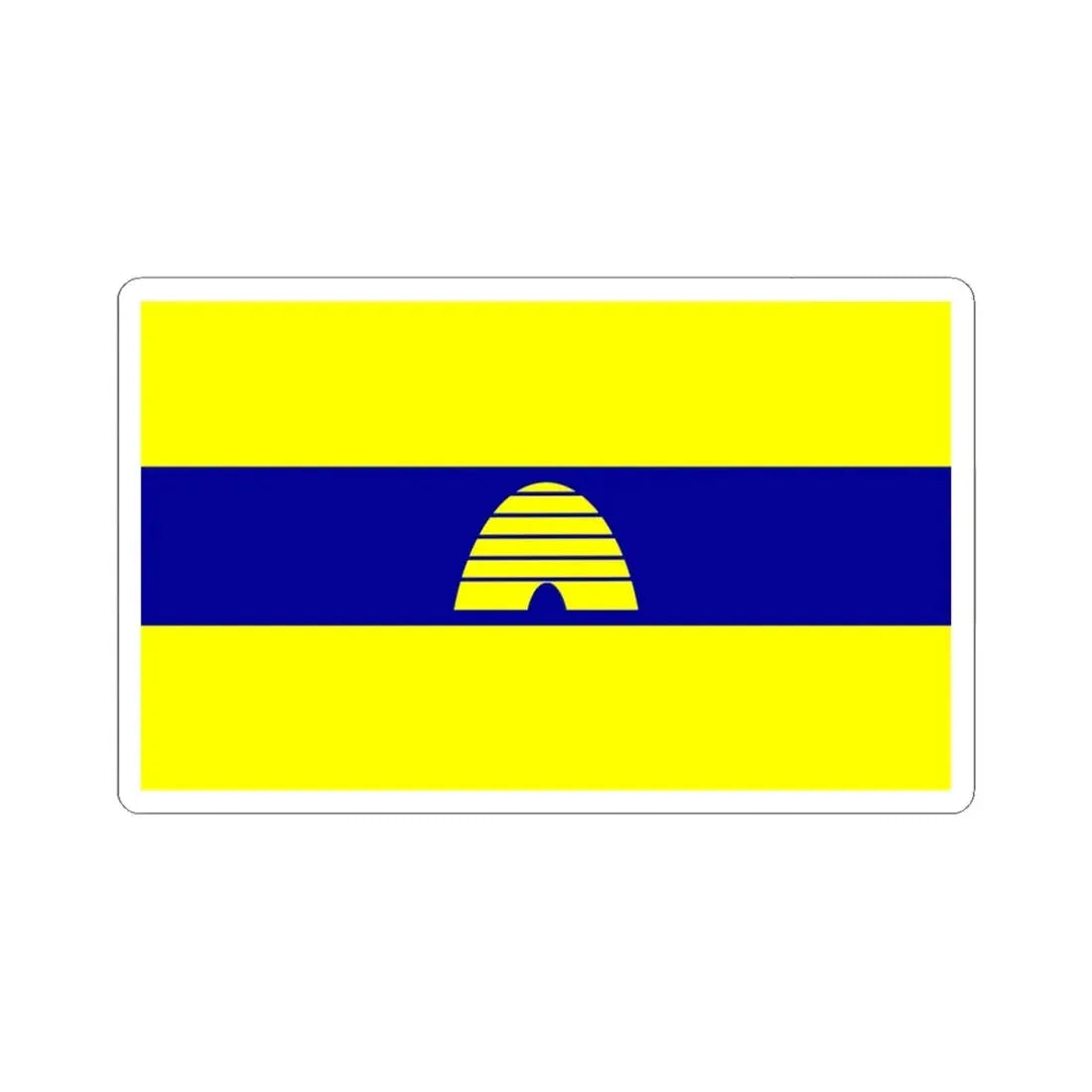 Utah Proposed Flag Design Number 15 (United States) STICKER Vinyl Kiss-Cut Decal 6 Inch White - The Sticker Space