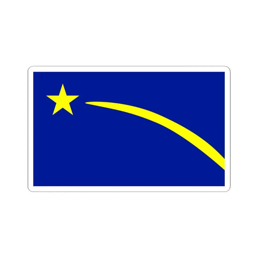 Utah Proposed Flag Design Number 16 (United States) STICKER Vinyl Kiss-Cut Decal 4 Inch White - The Sticker Space