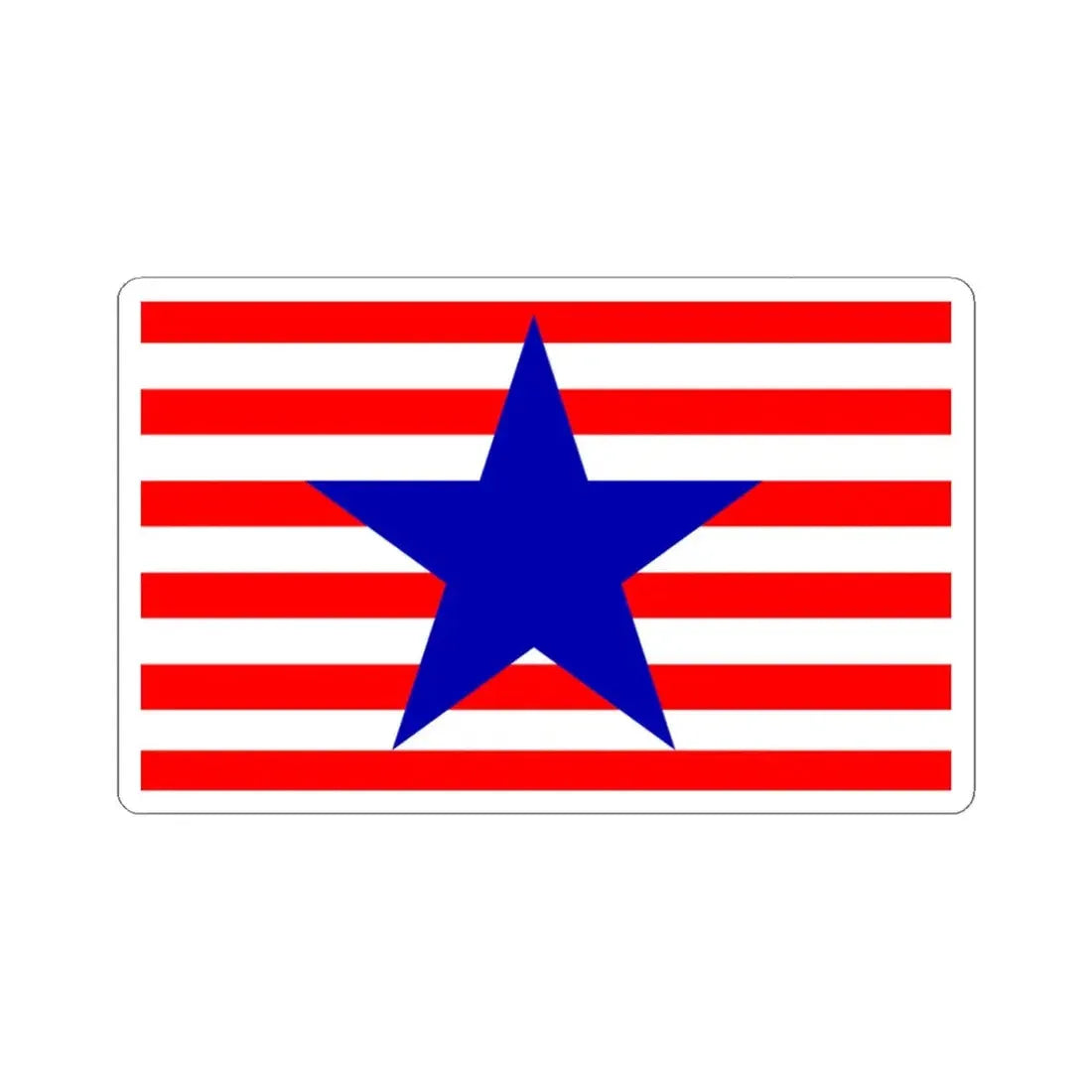 Utah Proposed Flag Design Number 18 (United States) STICKER Vinyl Kiss-Cut Decal 3 Inch White - The Sticker Space